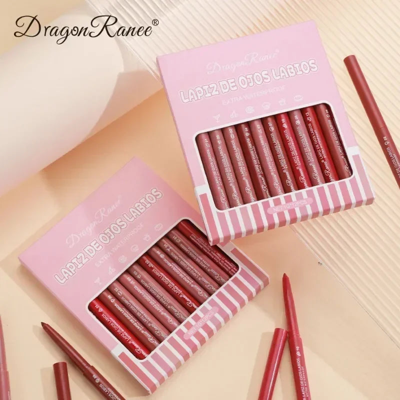 DRAGON RANEE - Delineador Labial 12 Pcs/Set